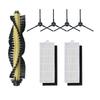 Main Brush Side Brush HEPA Filter Cover Mop Pad For ILIFE A4 A4S A40 Robot Vacuum Cleaner, For Polaris PVCR 0726W 0826 0926