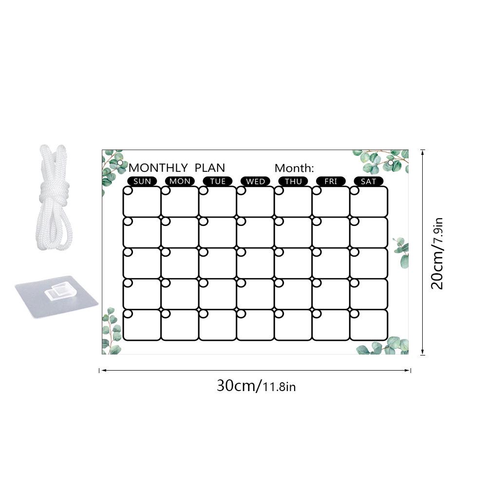 3D Acrylic Erasable Weekly Planner Board