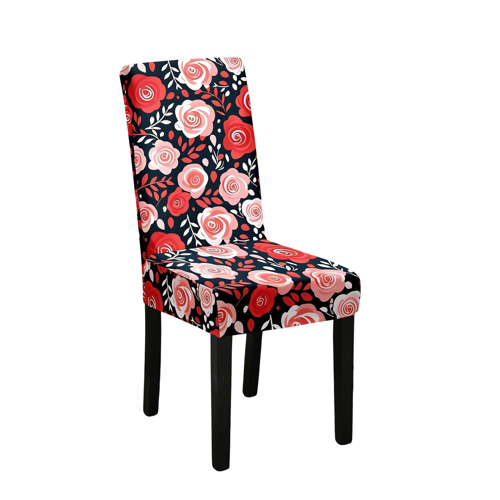

Valentine s Day Chair Covers, Elastic -shaped Polka Dot Chair Covers, Suitable For Kitchens, Hotels, And Banquet Halls. One Size