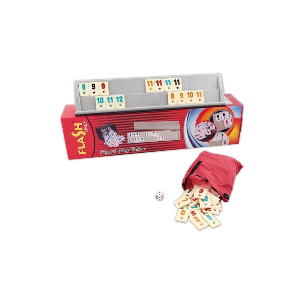 Star Lux Plastic Okey Flash Okey First Quality Plastic Okey Cue 43 Cm Home - Picnic Plastic Okey Set