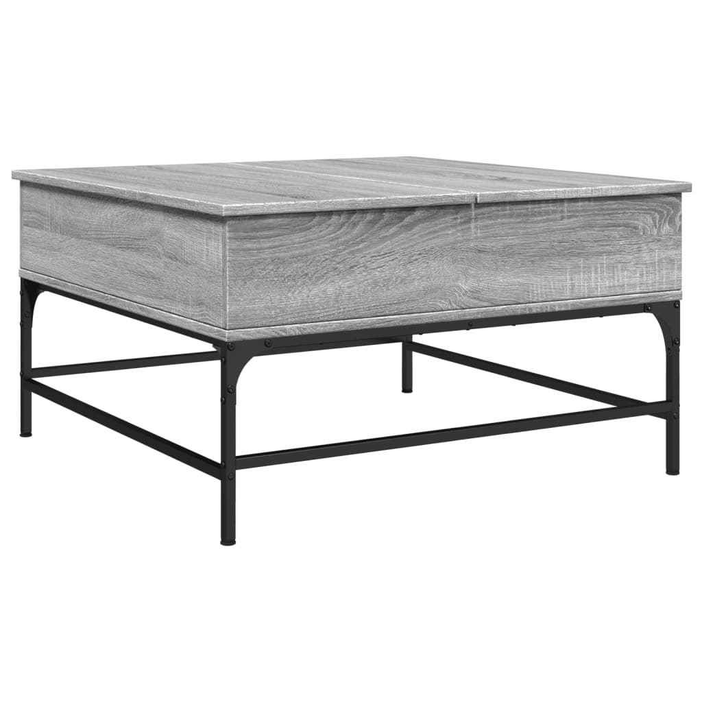  Coffee Table, Grey Sonoma Oak, 80x80x45 Cm