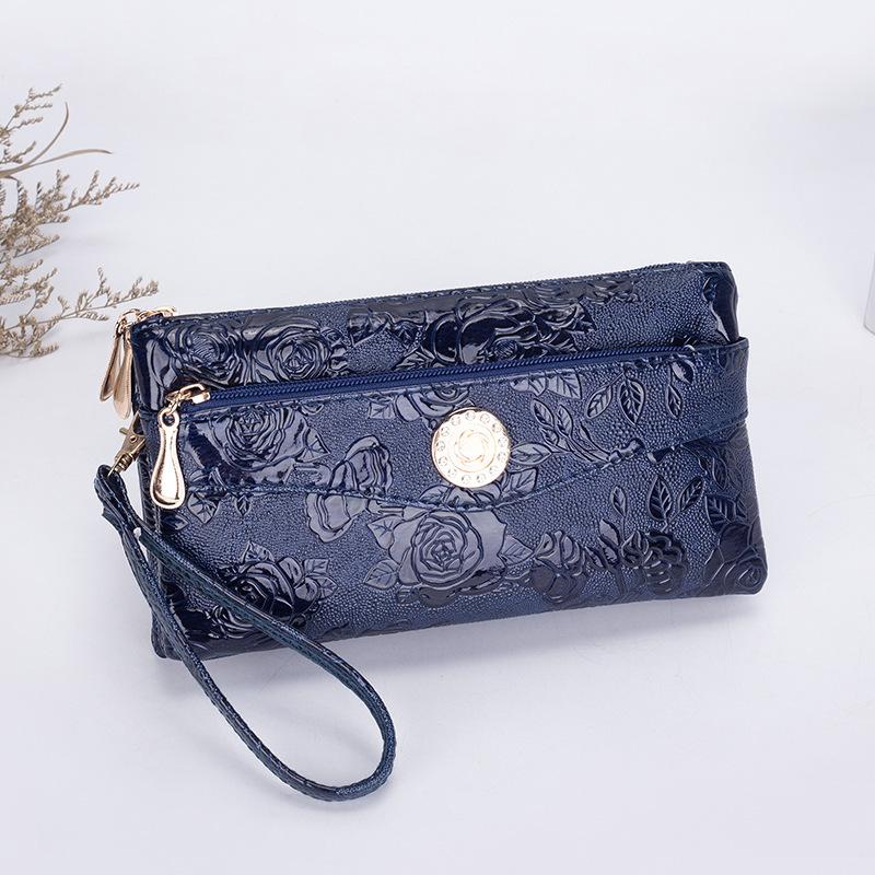 

Женская сумка одноплечевая через плечо модная рельефная сумка-клатч для среднего возраста сумка-близнец темно-синий