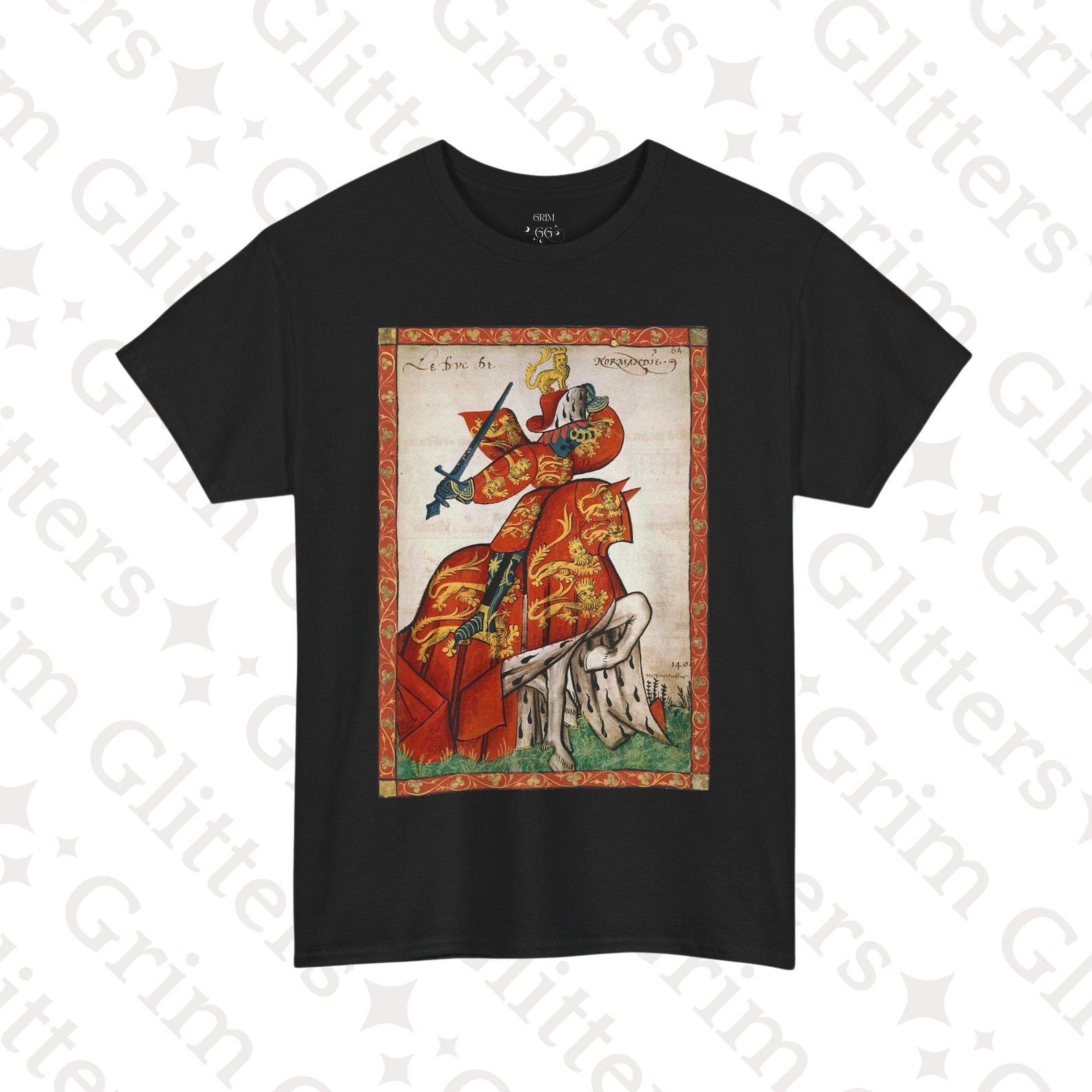 Duke of Normandy T-Shirt: Medieval Knight Armorial Art M