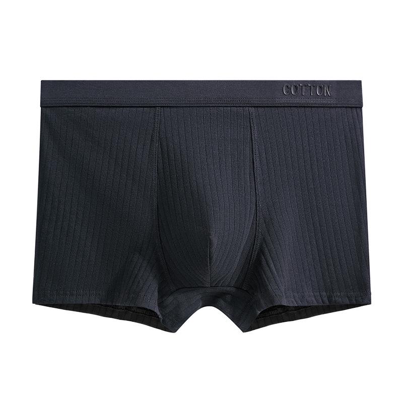 Men's Mid-Waist 3D Printed U-Convex Cotton Boxer Briefs