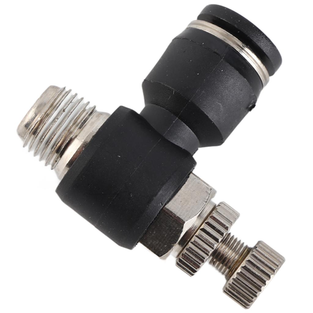 Laser Cutting Machine C02 Nozzle Laser Gas Valve (Air Pipe 6mm;Thread Dia.9.7;Adjustable)