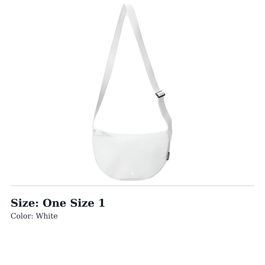 Converse Elastane Crossbody Bags Unisex White UA5951-K40