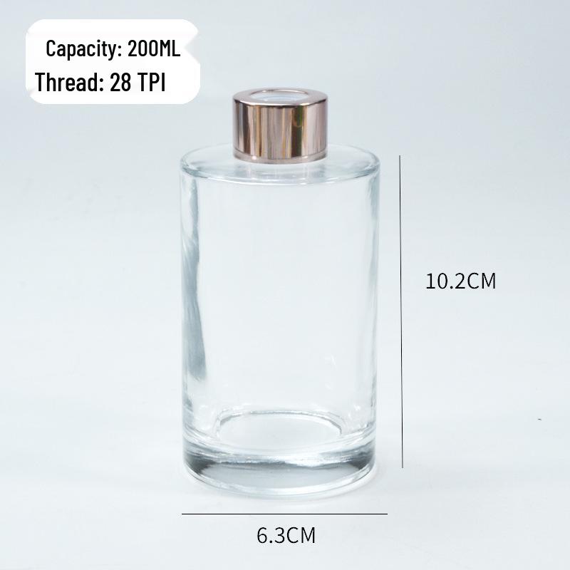 Aromatherapie-Glasflasche mit Rattanstäbchen, Flammelloser Diffusor, Reiseformat, Leer für Raumduft.