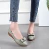 Fashion Woman Pumps with Bow Pointed Toe Wedge Heel Leather Casual Shoes for Women Vacation Chic and Elegant Comfortable On Promotion 39
