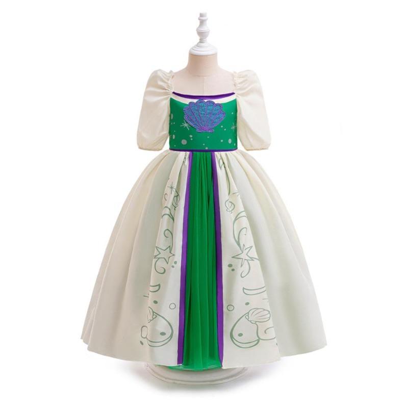 Kleine Zeemeermin Ariël Prinsessenkostuums Jonge Meisjes Paarse Jurk Kinderen Cosplay Carnavalsjurk Verjaardag Tutu Jurken Zomer Nieuwe Kleding