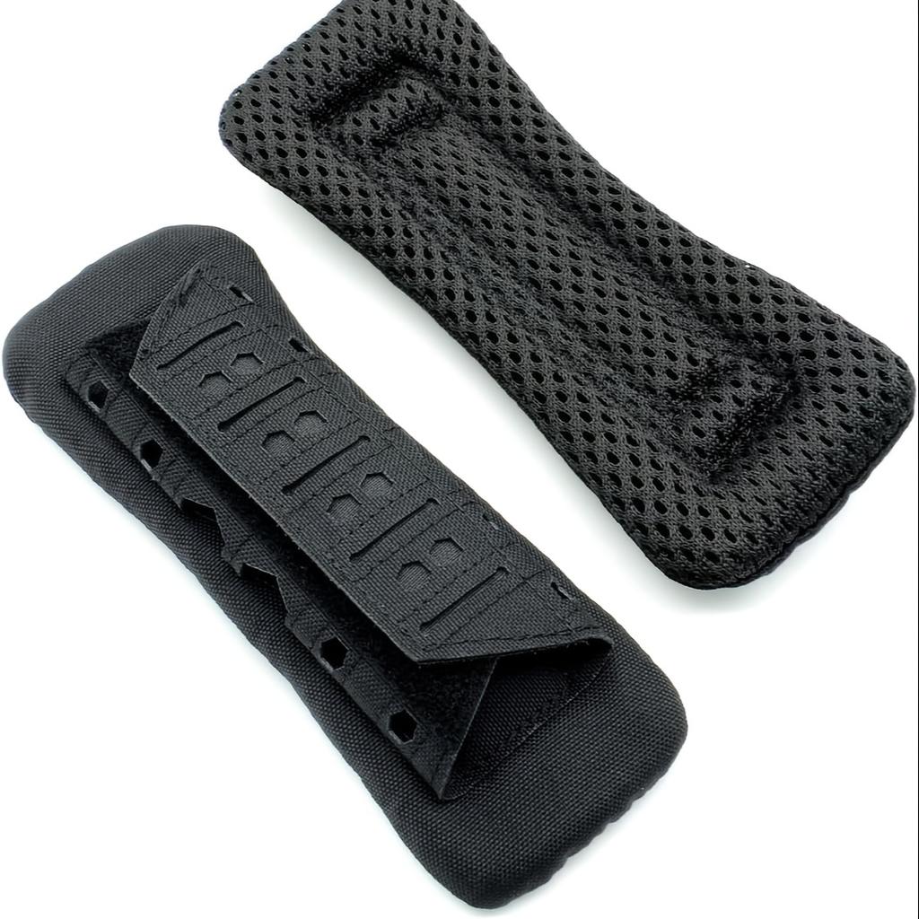 Atmungsaktives taktisches Schulterpolster mit rutschfester Polsterung für Outdoor-Aktivitäten - Lasergeschnittenes Nylon, Rucksack-Stoßdämpfungsriemenpolster