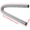 Stainless Steel 316 thru hull exhaust kit, Thru Hull Exhaust fitting 24mm Tube Pipe + 24'' Exhaust Pipe Parking Air Heater 1 Inch/25mm Inner Fitting