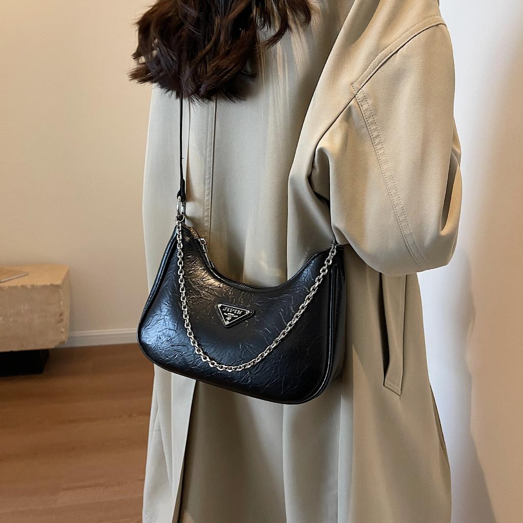 New High-end Niche Design Bag Women's Popular Versatile Oblique Span Bag Shoulder Armpit Bag