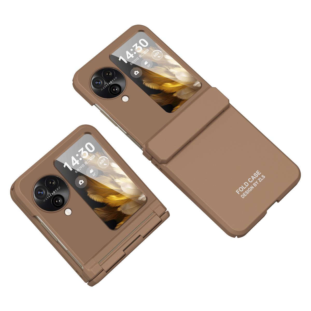 

For Oppo Find N3 Flip 5G Case Anti-scratch Hard PC Phone Back Cover Beige