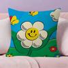 WWiggle Wiggles Lächeln Blume   Kissenbezüge Heim Bettwäsche Dekorative Kissenhülle Hochzeit Super Weicher Kissenbezug