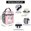 Maries Cat Insulated Lunch Bags Cooler Bag Reusable,Meal Container Cute Kitten Anime Large Tote Lunch Box Food Bag