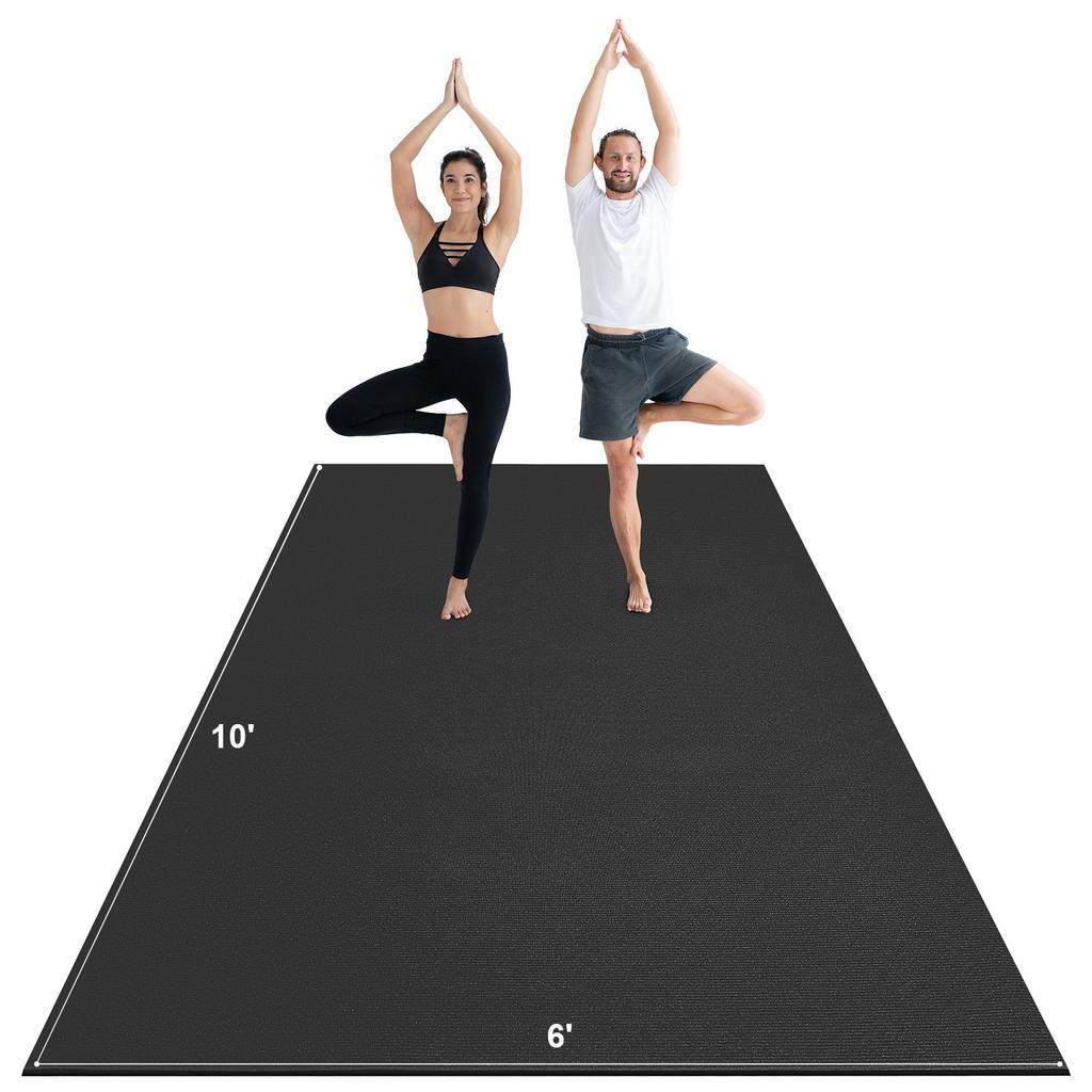 Exercise Mat Non Slip Yoga Mat Gym Fitness Pilate Workout Mat (10x6ft)