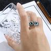 Rust-proof Eye Owl Ring Alloy Made And Adjustable Size Eye Ring Party Casual Metallic Luster