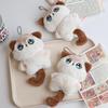 Cute Cartoon Scarf Tail Kitten Plush Keychain Siamese Kitten Stuffed Doll Backpack Pendant Car Keychain Accessories Gifts