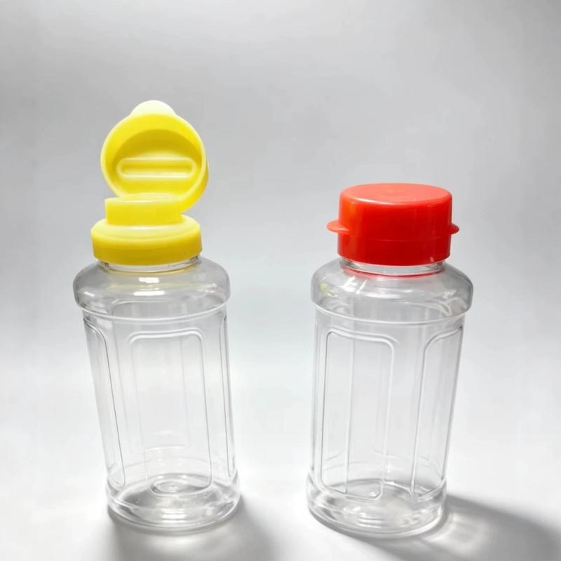 1/2Pcs 290Ml Plastic Condiment Squeeze Bottles Hole Dispensers For Oil Bbq Sauces Paint