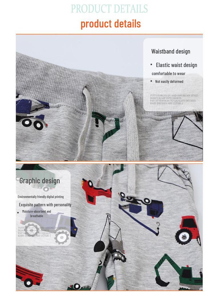 Sudadera y Pantalones para Niños Estilo Europeo y Americano Otoño 2024 - Tallas Pequeña y Mediana