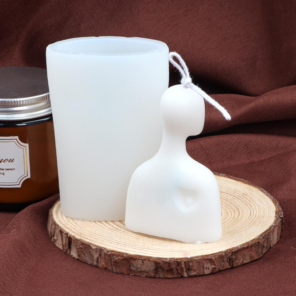 Simple Style Art Family Candle Mould Home Decoration Father Mother Children Wax Plaster Statue Making Tool Silicone Mold