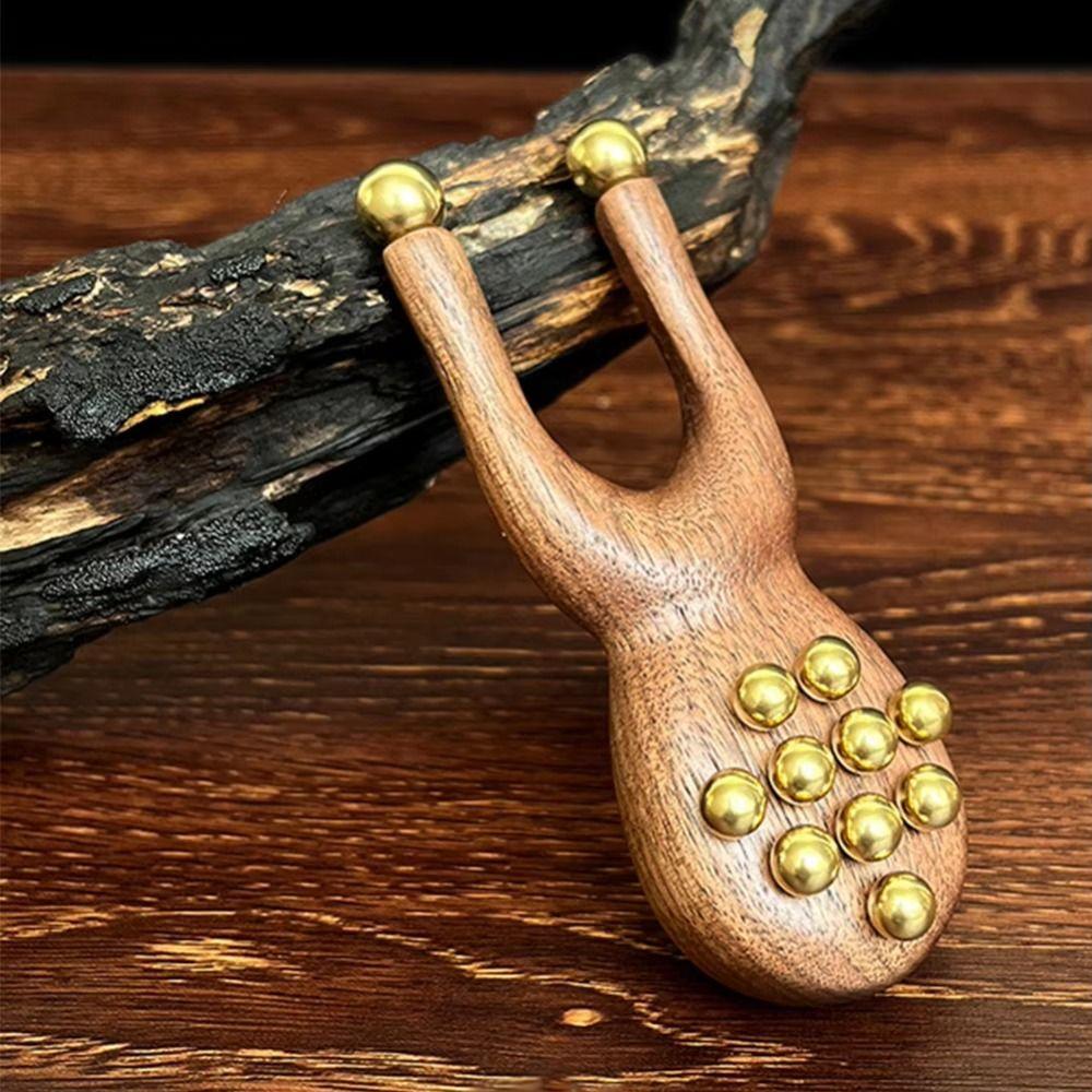 Antistatic Guasha Face Massager Tool Wooden Handle Wood Gua Sha Tool Facial Massage