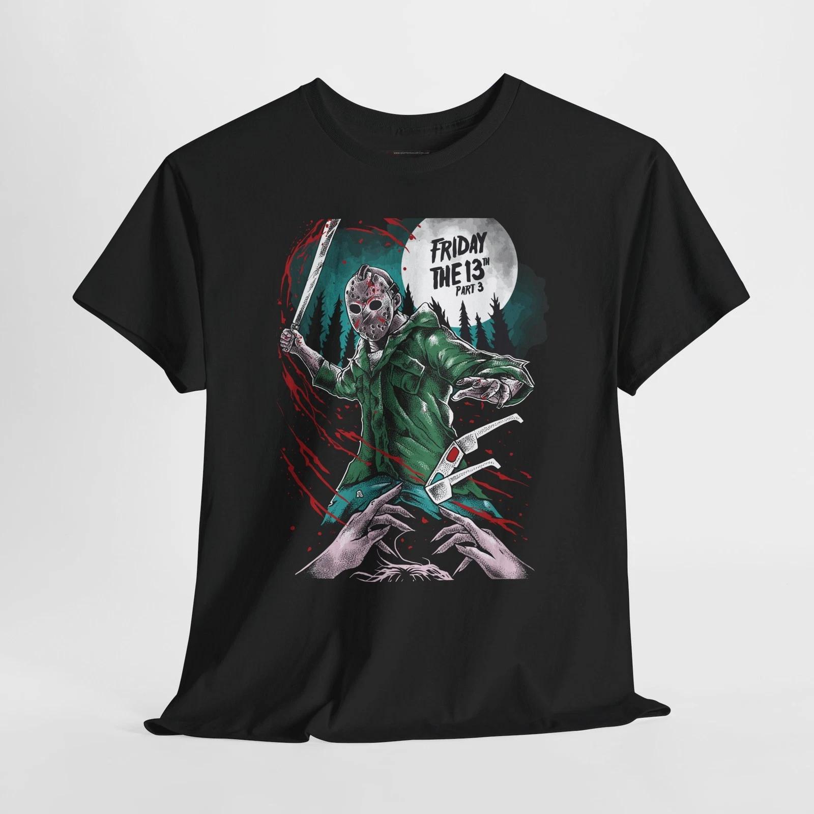 

Friday the 13th Part 3 Jason Vorhees Horror Unisex Graphic T-Shirt - S to 5X 4XL