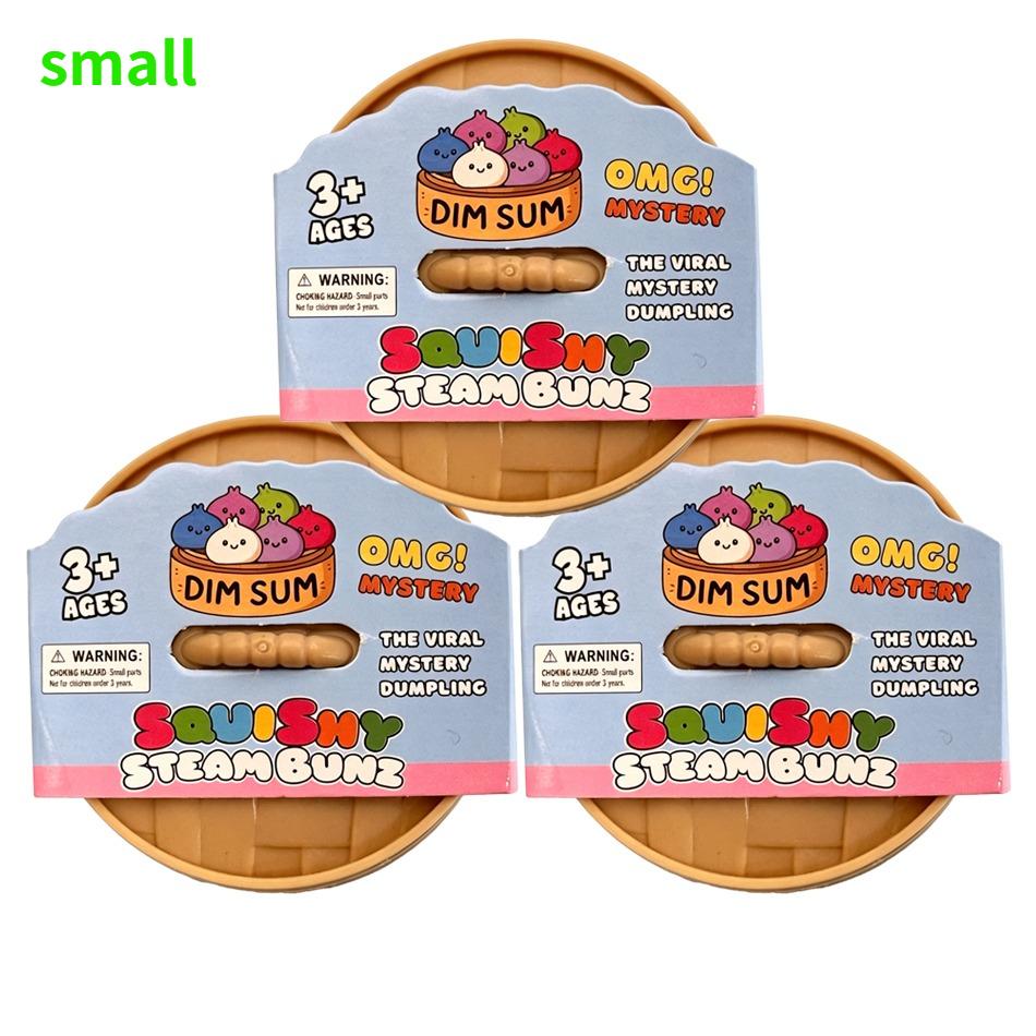 Hot Glitter Dumpling Squishy Maltose Series With Box Dumplings Sensory Squeeze Toy For Stress Relief Random Color