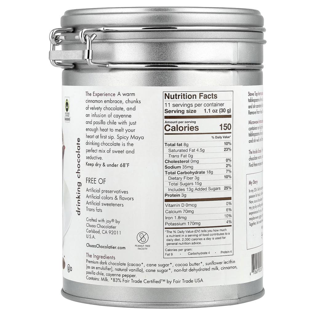 Chuao Chocolatier, Drink Chocolate, Spicy Maya®, 340g (12oz)