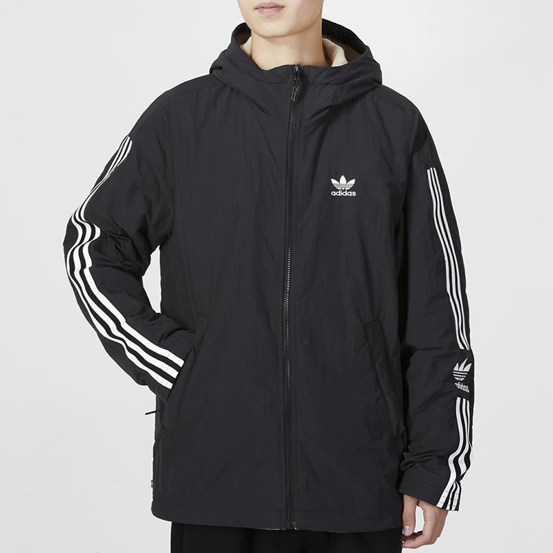 adidas Originals Reversible Polar Fleece Jacket Black/Beige HL9186