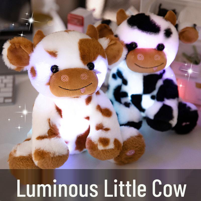 Luminous Cartoon Cow Plush Toy - Spotted Calf Doll