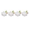 4PCS Rose Napkin Ring Simulated Plastic Reusable Vine Design Napkin Holder Ring for Restaurant