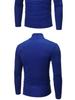 Autumn 2022 Men's Plus Size High Collar Solid Color Long-Sleeved T-Shirt