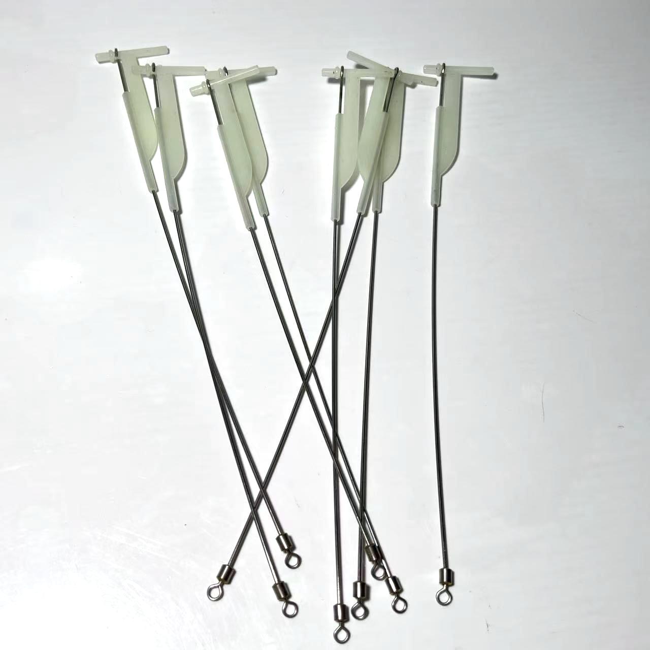 

Steel Wire Shrimp Fishing Rig for Blackhead & Tigerhead Fish with Gun-Type Single-Blade Balance Holder