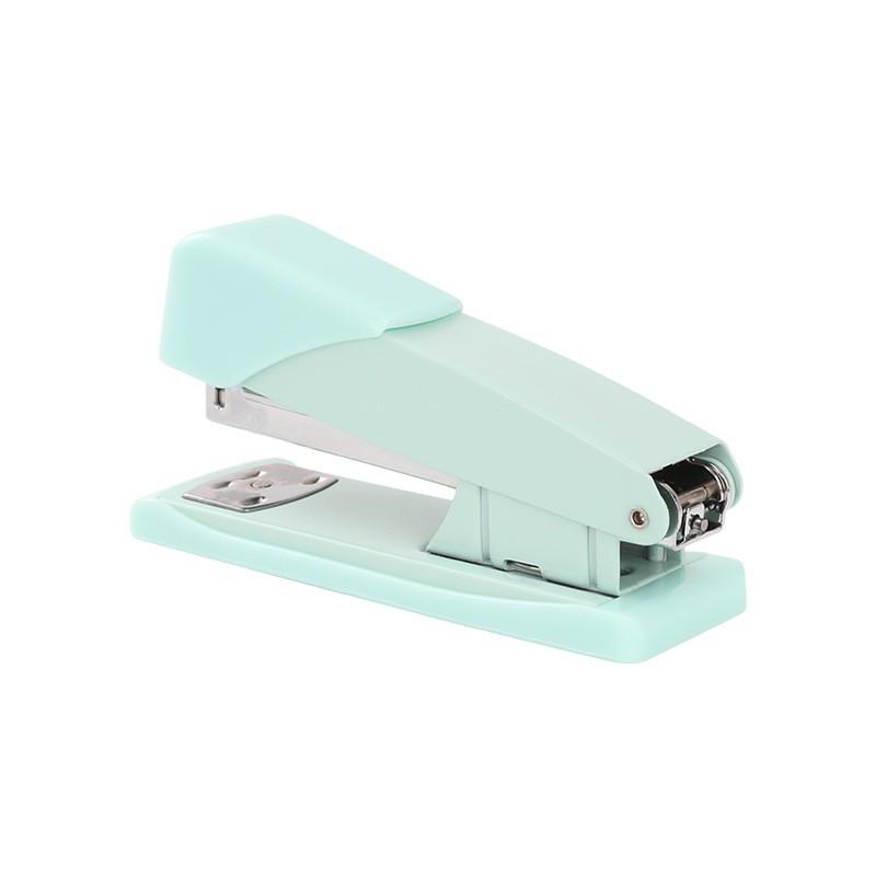 Handheld Macaron Color Metal Stapler - 12-Sheet Capacity, Multi-function Office Stapler
