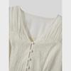 Clearance: Retro Chinese Style Puff Sleeve Jacquard Shirt