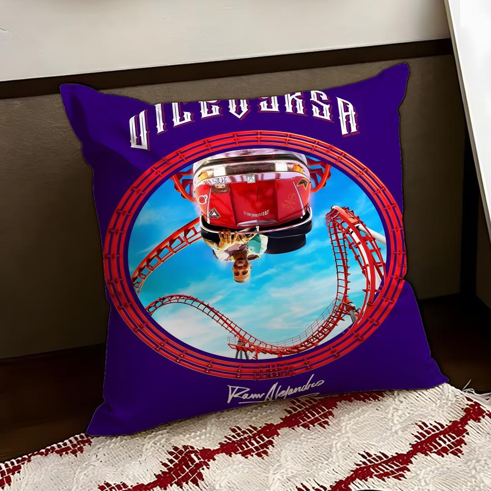 

RRauw Alejandro singer Cushion Cover Reversible Soft Durable Pillow Cover Home Car MultiScene Use for Daily Comfort 30X30cm