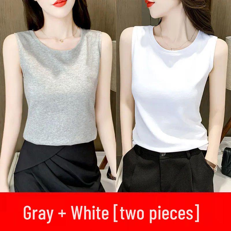 Women's Summer Spaghetti Strap Tank Top - Slim Fit Sleeveless Vest for Students & Girls