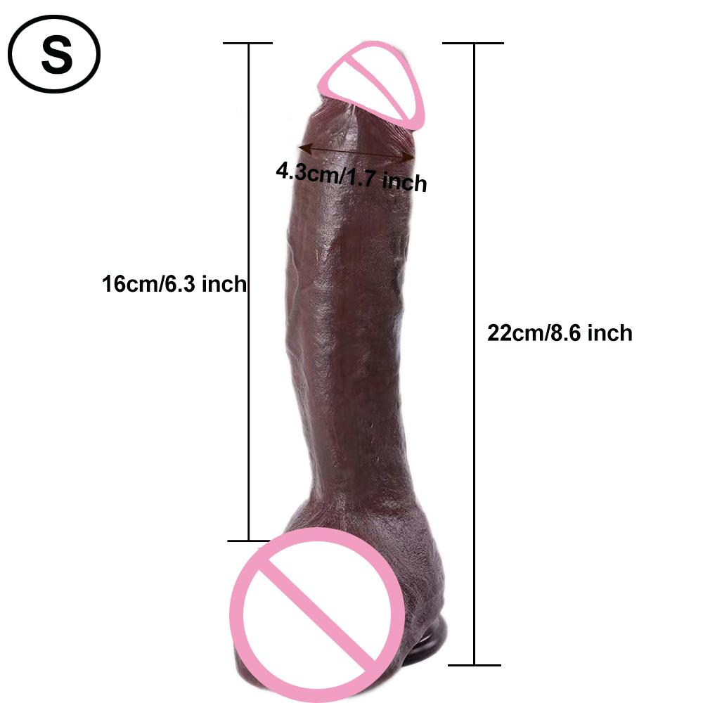 Man Penis Realistic Soft Strapon Dildo Double Silicone Dick Vaginal Masturbators Flesh Cock Gay Anal Plug Sex Toy for Women