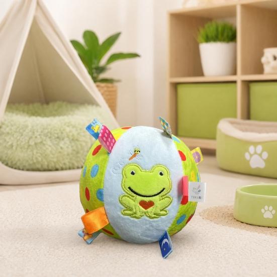 1/3Pcs Squeaky Dog Plush Toy with Built-in Bell, Soft Stuffed Ball Hanging Dog Training Toy, Interactive Pet Chew Toys for All Breeds