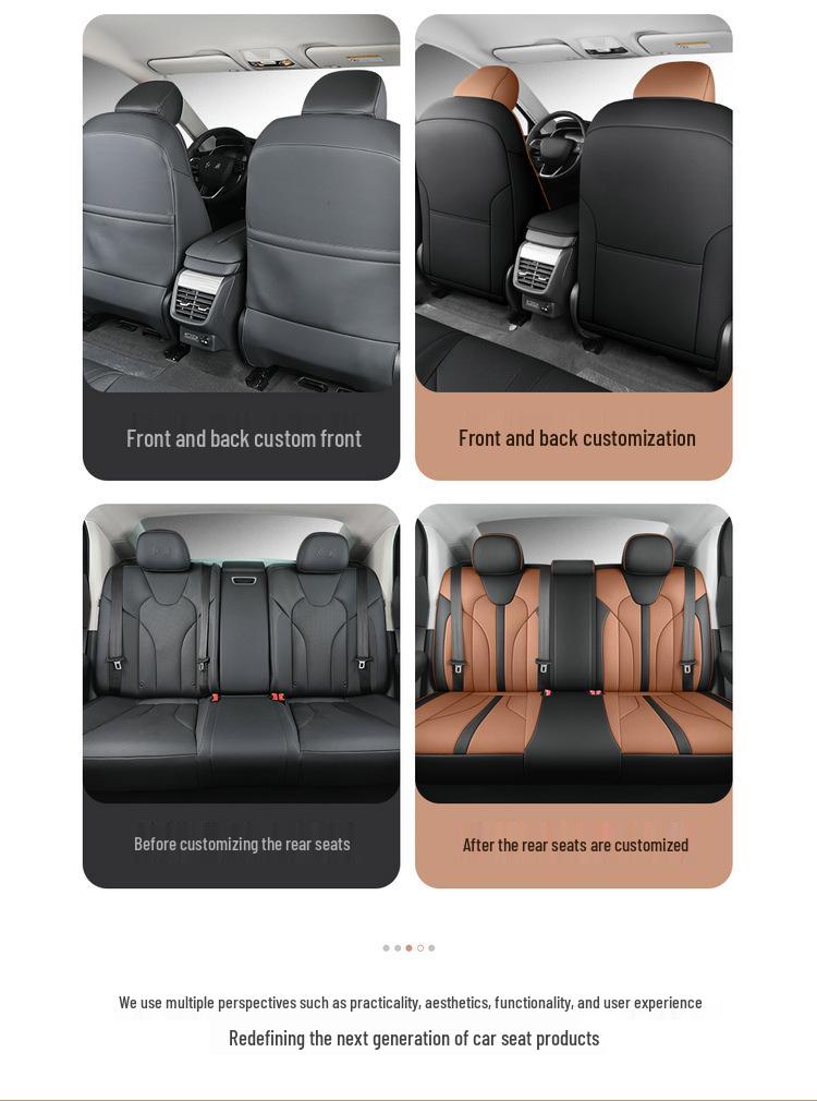 2025 Hongqi EQM5 Breathable Full Coverage Car Seat Covers, Special Fit for Model 610km PLUS.