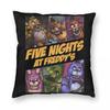 FNAF At Freddys Pillowcase Soft Fabric Cushion Cover Decorations  Throw Pillow Case Cover Home Zipper 4040cm