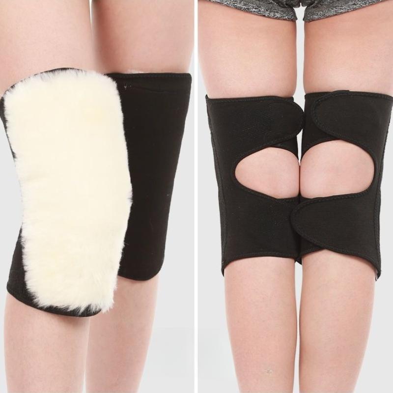 Thickened Wool Knee Warmers for Autumn Winter Cold Protection Unisex Elderly Knee Warmth for Cycling