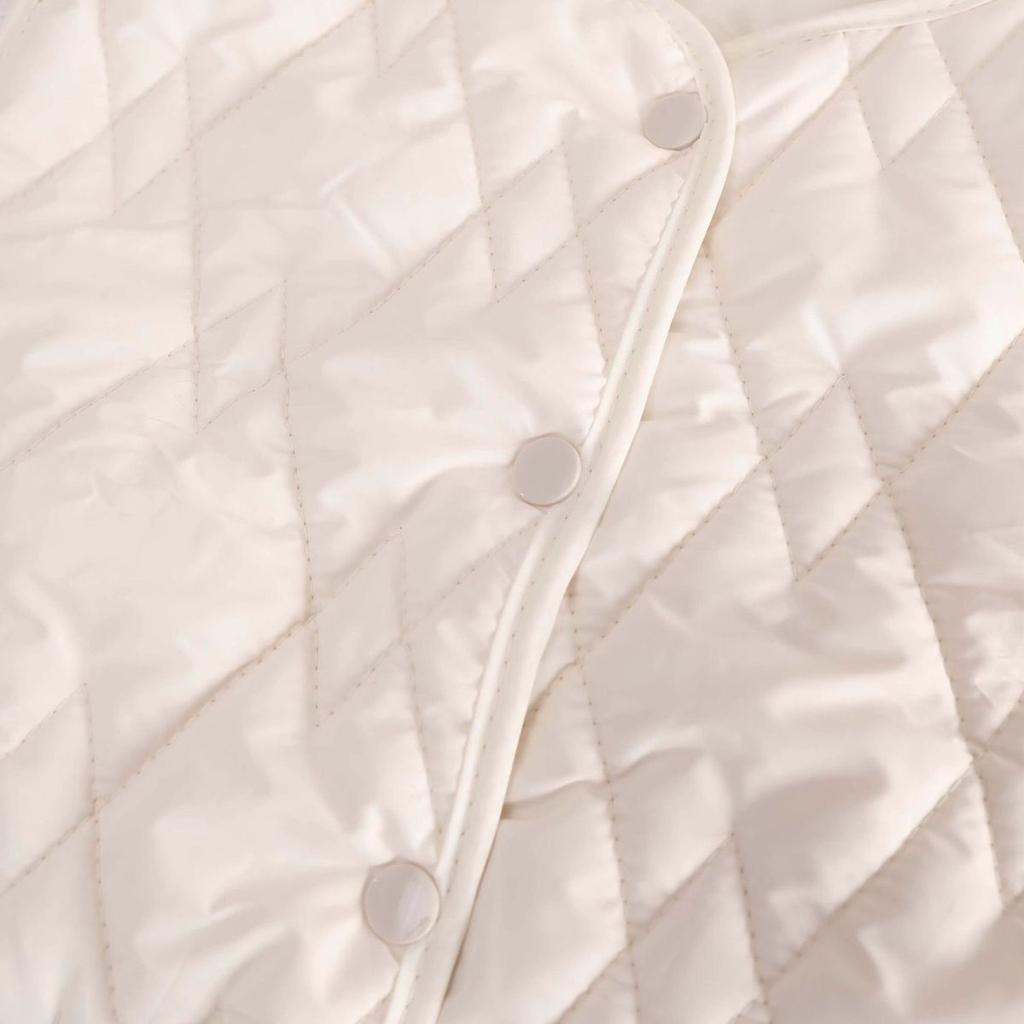 Women's Short Cotton Vest for Autumn/Winter Sleeveless Outer Jacket Warm Fashionable Cardigan-Style Gilet