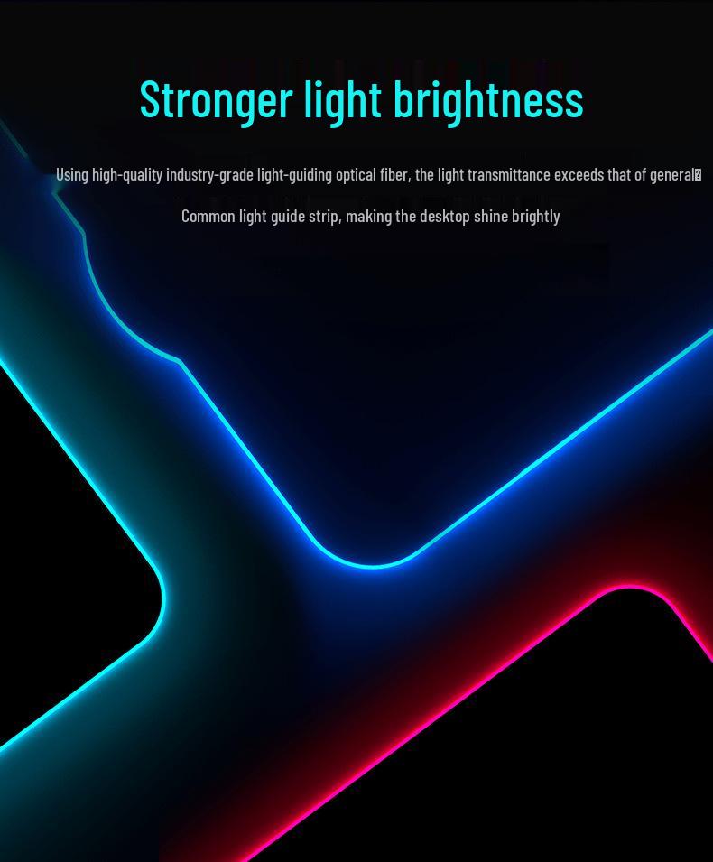 RGB Gaming Mouse Pad with Wireless Fast Charging (15W/10W/7.5W), Soft Surface, Colorful Light Effects, Phone Charger