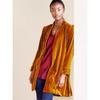 Women's Street Trend Velvet Long Blazer Cardigan New Long Sleeve Trench Coat