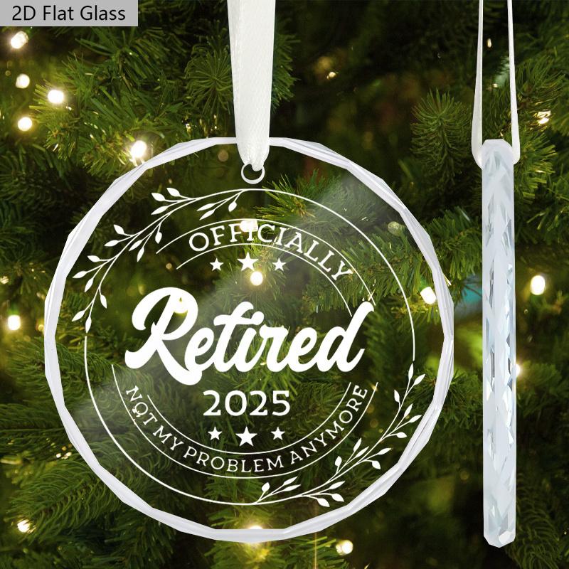 1pc/2pcs Retirement Gift for Woman and Men,Best Gifts for Retiring People,Happy Retirement Ornament for Holiday Decor, Ideal Gift for Retired Couples