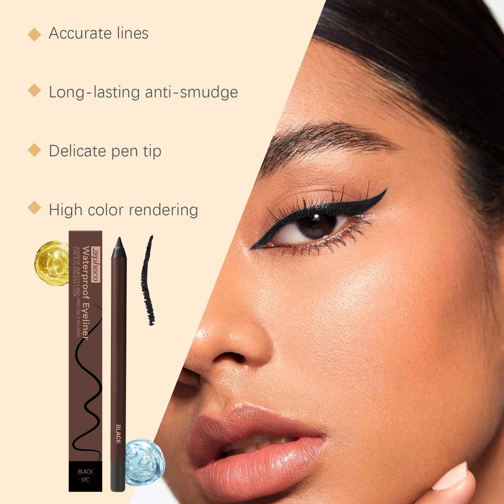 7-color Waterproof Eyeliner Pencil  Graphite/Chocolate/Black/Plum/Brown/Stone Brown/Copper