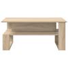 Coffee Table Sonoma Oak 90 x 50 x 40 cm Particleboard