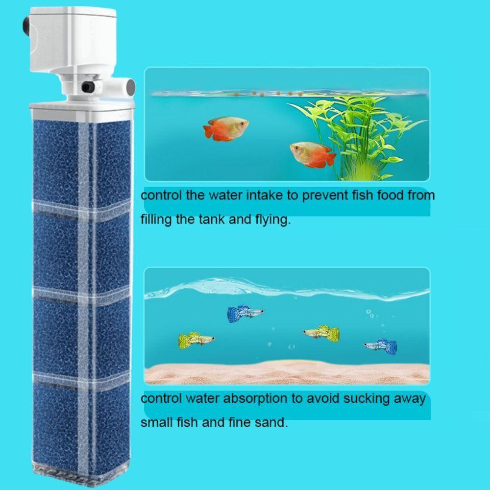 Mute Fish Tank Submersible Filter Plastic Water Purification Oxygenation Pump Water Circulation Pump Removable